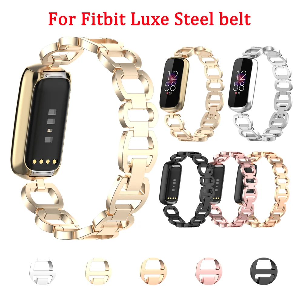 

High Quality Watch Band For Fitbit Luxe Fashion Stainless Steel Strap Replacement Bracelet For Fitbit luxe Wacthband Accessories