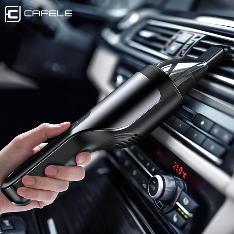 CAFELE Mini Car Vacuum Cleaner Wireless 80W 5500Pa Rechargeable Handheld Cyclone Filter Wet/Dry Auto пылесос автобильный |