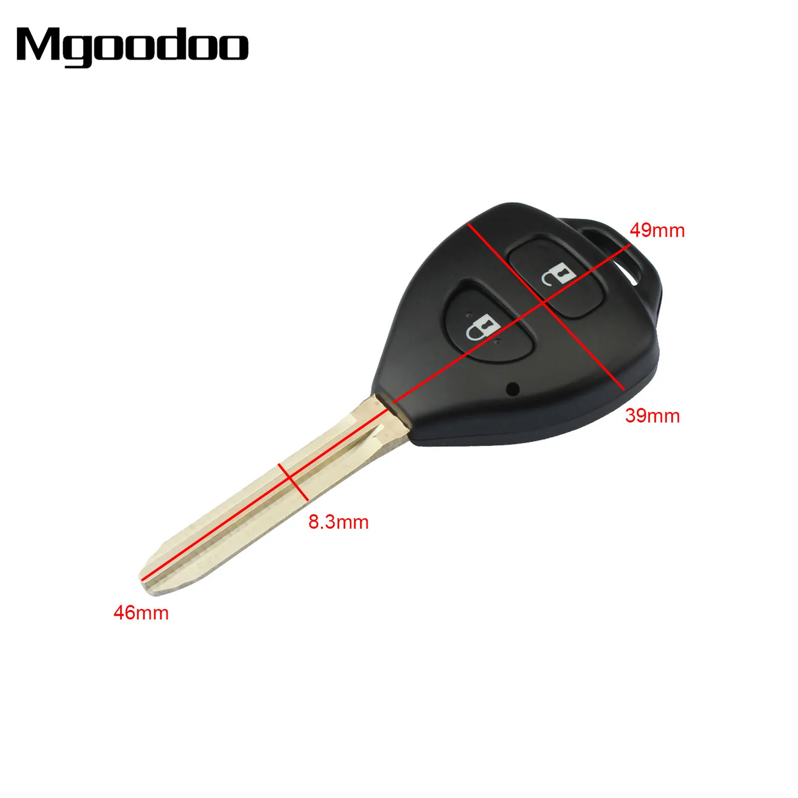 Mgoodoo 2 кнопочный корпус автомобильного ключа дистанционного управления чехол Fob