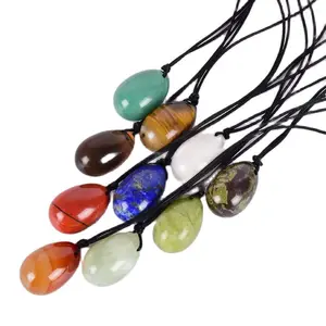 Яйцо Yoni 30*20 мм, 100% натуральный камень, лечебное яйцо из нефрита, хрусталя, минеральный шарик Кегеля, массажер тазового дна, мышц, влагалища