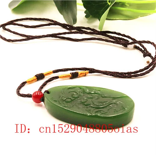 Ожерелье с подвеской в виде зеленой золотой рыбки из натурального китайского