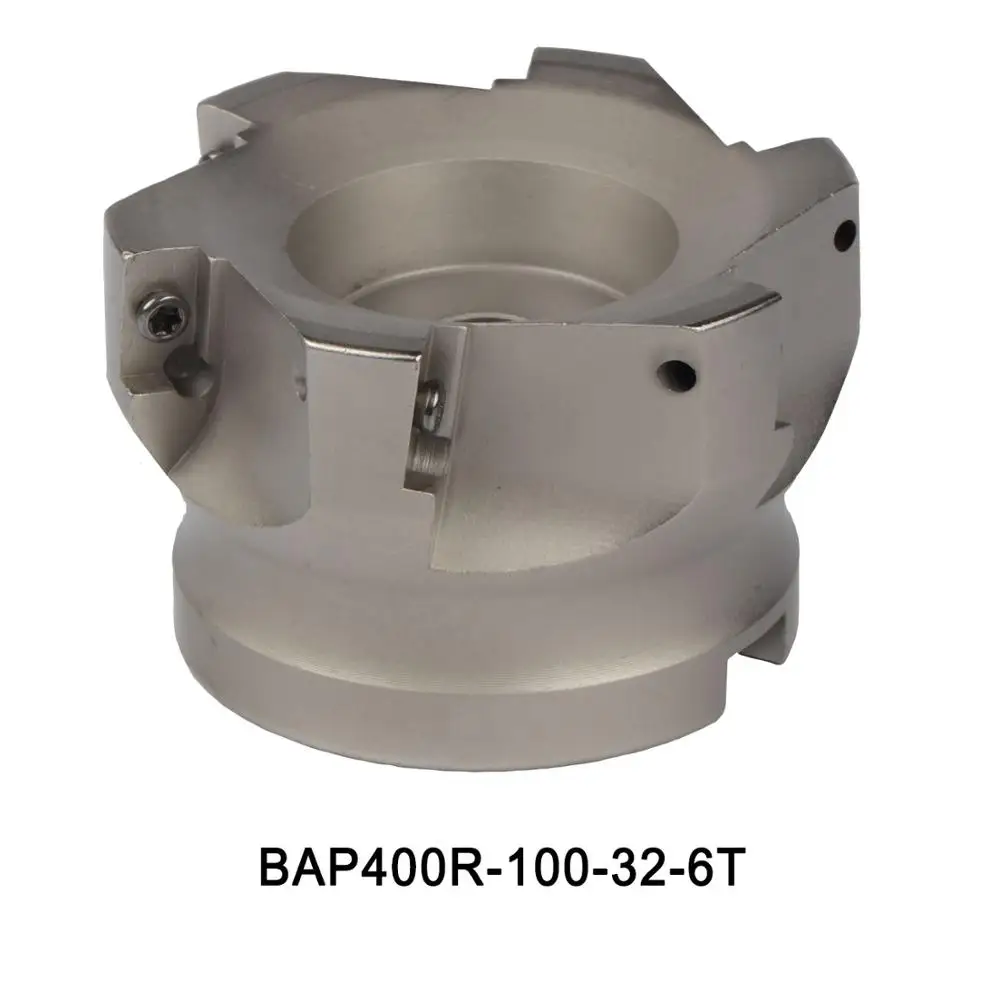 BAP300R BAP400R Наплечная головка Фрезы с ЧПУ, фрезерные инструменты, карбидные вставки APMT1135 APMT1604 - Длина режущей кромки: BAP400R-100-32-6T