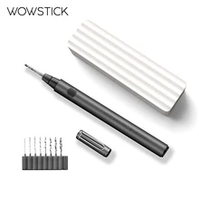 Wowstick-Mini taladro eléctrico portátil 11 en 1, con 8 Bits, Kit de controlador de Taladro Inalámbrico, carga USB, herramienta eléctrica multiusos