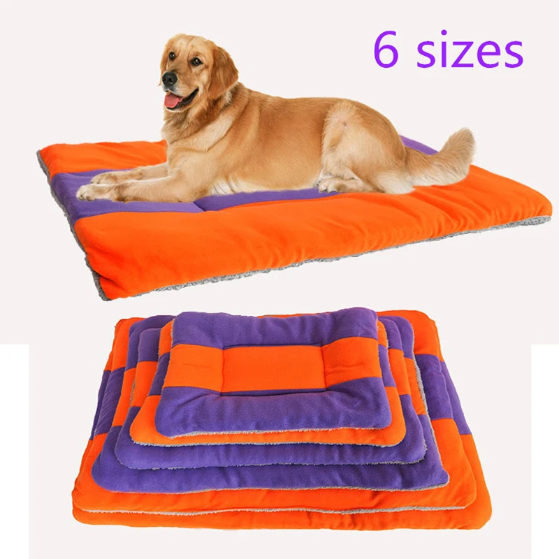 Мягкая и прочная кровать для питомцев домик кошек флисовый коврик зимний ультра