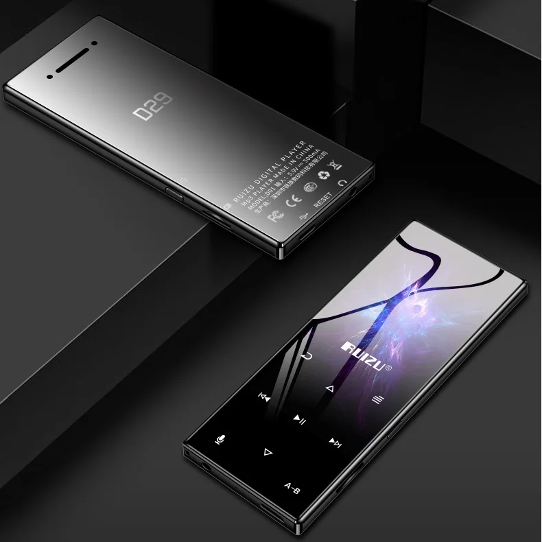 Новый металлический Bluetooth MP3 плеер RUIZU D29 1 8 дюймовый HiFi музыкальный без потерь со