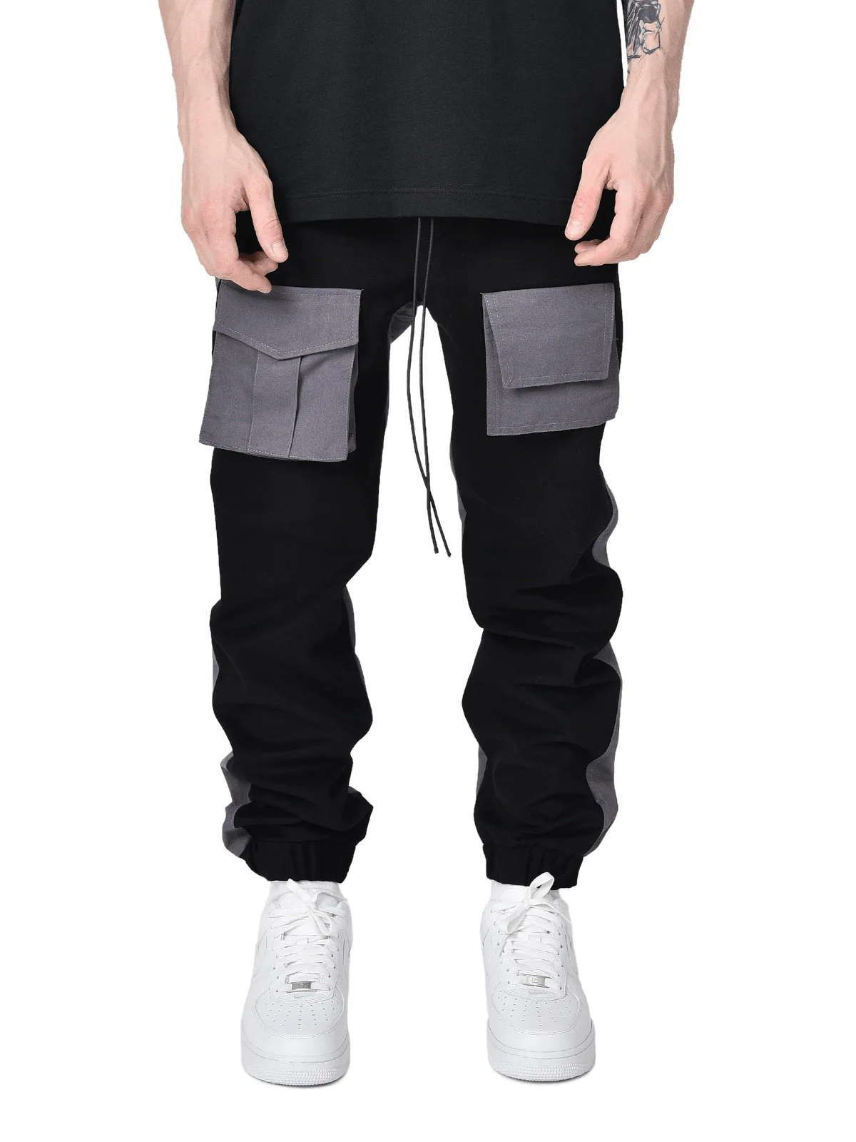 

New Autumn Men Pants Hip Hop Harem Joggers Pants Male Trousers Mens Solid Multi-pocket Cargo Pants Skinny Fit Sweatpants 2020