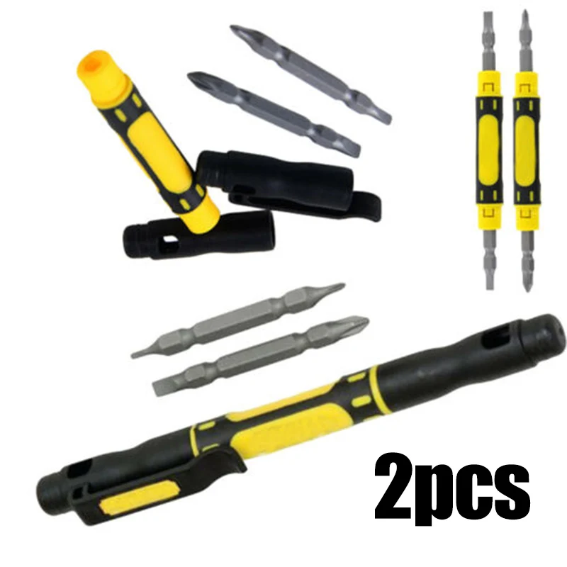 

Tools Screwdriver Bit Set Pen Shape Electronic Double End Workshop Hand