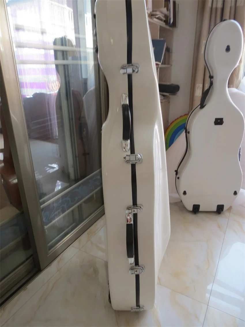 Отличный 4/4 белый Стекловолоконный Виолончель Жесткий Чехол w/wheells|Виолончель| |