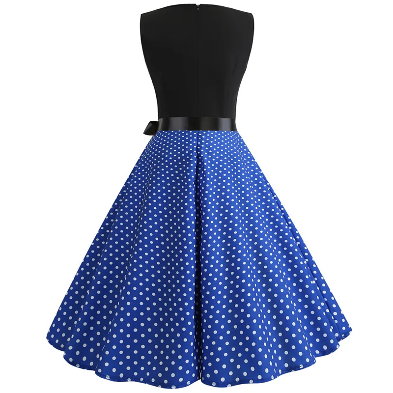 Женское летнее платье в горошек новое повседневное элегантное винтажное с