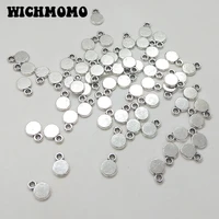 2021 new fashion 75mm 100piecesbag retro zinc alloy rounds charms pendant for earring bracelet jewelry accessories