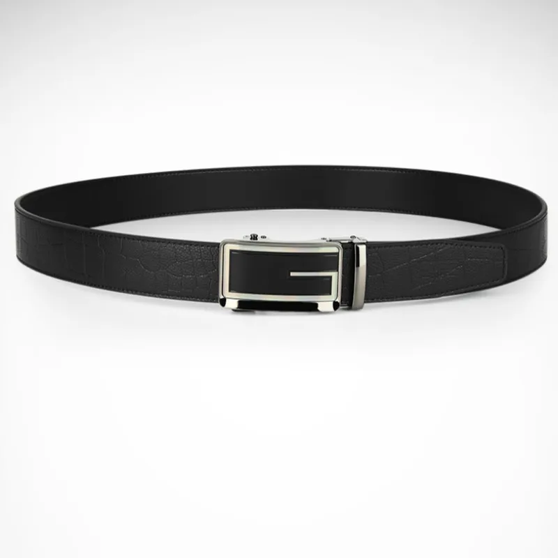 

PGM New Men's Golf Leather Belt Full-Grain Leather Alloy Automatic Buckle Wear-Resistant Sport Girdle For Male PD016