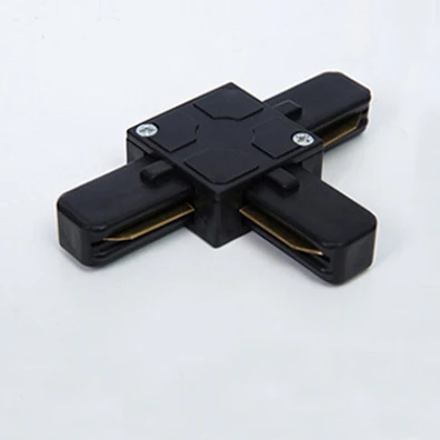 T-Connector X 1pcs 0,5 м Длина 2-проводной Алюминий железнодорожных путей у меня L Футболка с принтом «крестик разъем станок для 2 провода видео-телефон двери отслеживания светильник Светодиодный точечный светильник рельсы - Испускаемый цвет: T-Connector X 1pcs