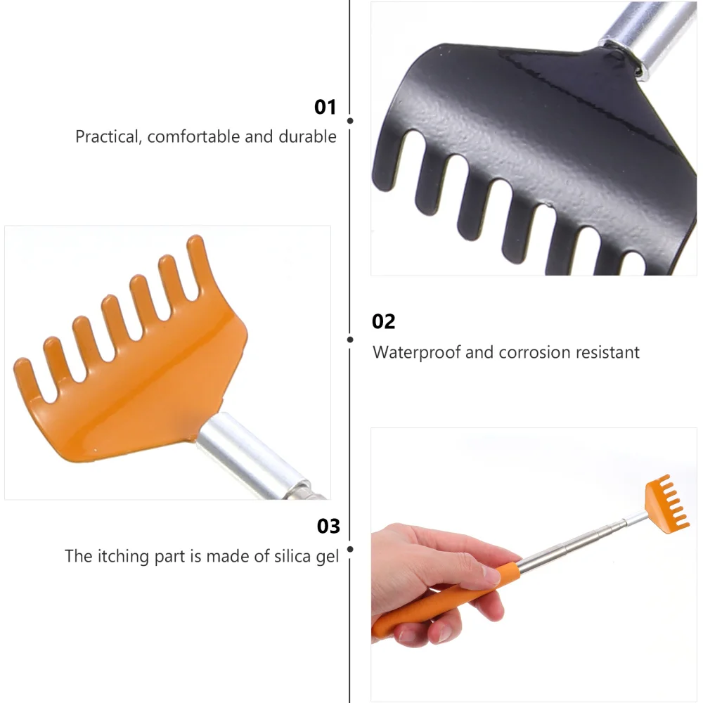 

2Pcs Extendable Back Scratchers Upgraded Stainless Steel Telescoping Scratchers