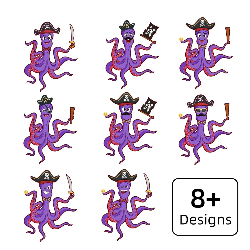 4 шт. пиратский Kingdom детская игра Сделай Сам наклейки сделай лицо головоломки