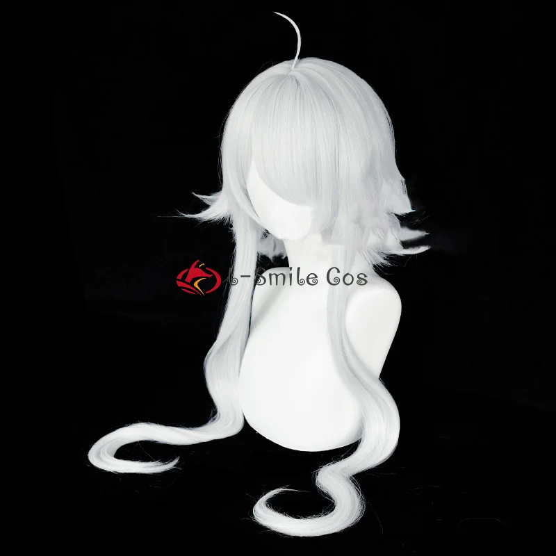 Парик для косплея из длинных синтетических волос серебристо-белого цвета |