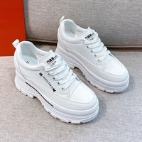 spring new white shoes all match inner increase thick soled casual shoes fashion womens shoes women low cut vulcanized shoes
