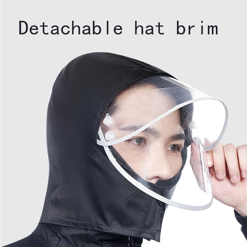 

Men's Raincoat Male Moto Bike Rain Coat Jacket Impermeable Long Motorcycle Cycling Rain Cover Outdoor Moto Cloak Woman Rain Suit
