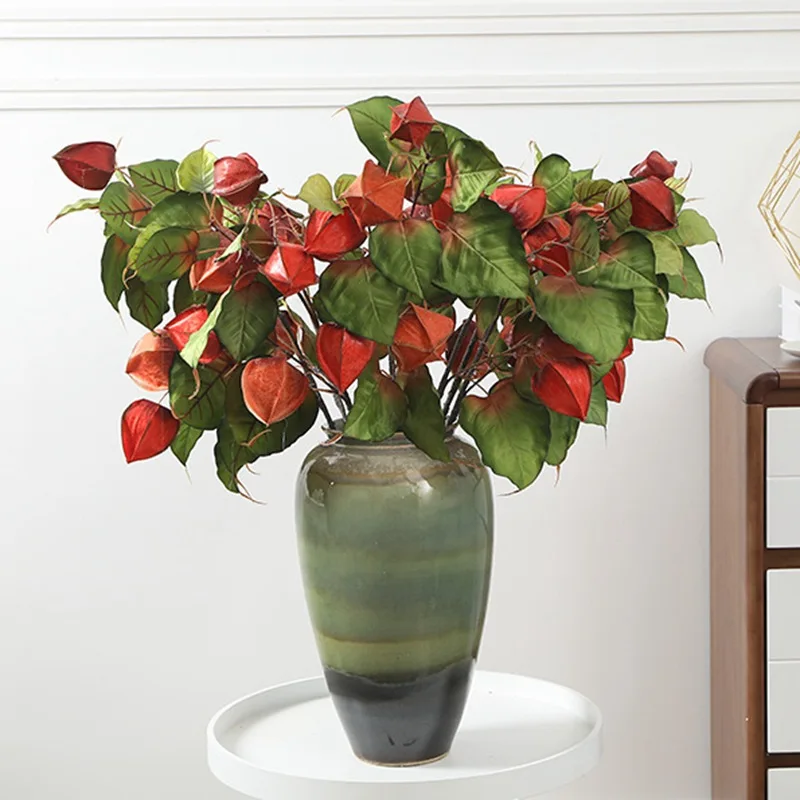 Искусственная гусиная ягода 1 шт. для офиса гостиной зеленое растение большие