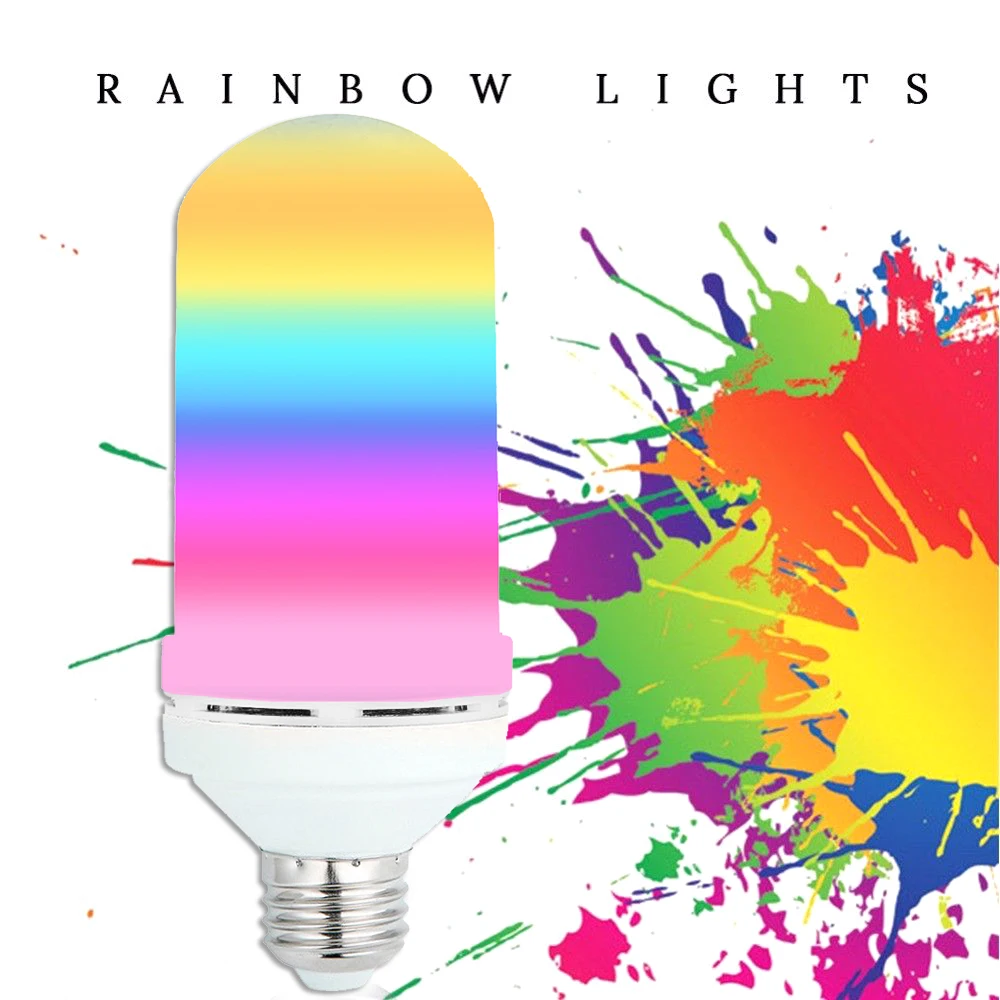 

LED E27 Flame Bulb Fire lamp Corn Bulb Flickering LED Light Dynamic Flame Effect 3W 110V-220V for Home Lighting