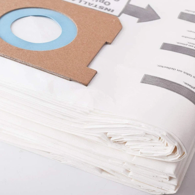 

10 Pack Type E Replacement Vacuum Filter Bags for Shop Vac 5-8 Gallon Vacuum Replaces Part 90661 906-61 9066100