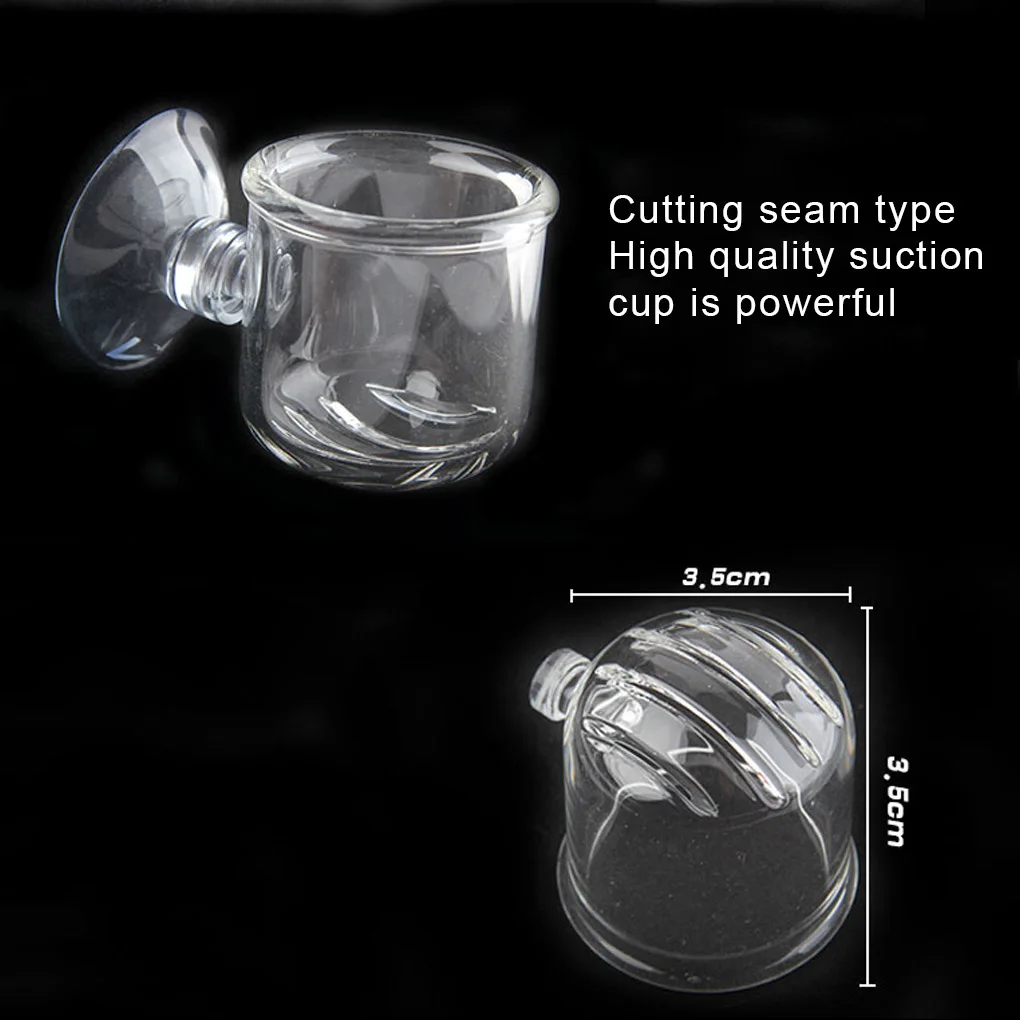 Aquarium Cone Red Worm Feeder Acrylic Suction Cups Fish Feeding Cup Transparent Container Holder | Дом и сад