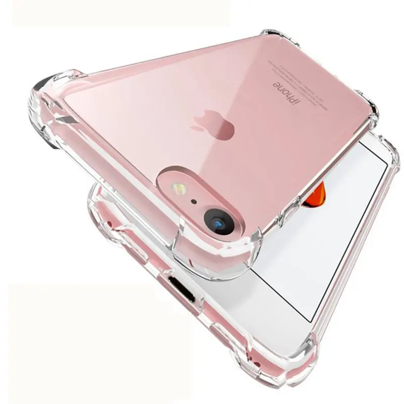 

Transparent Phone Case For iPhone 12 Pro Max Mini Back Cover Luxury Shockproof Soft Silicone Transparent Coque For iPhone 12