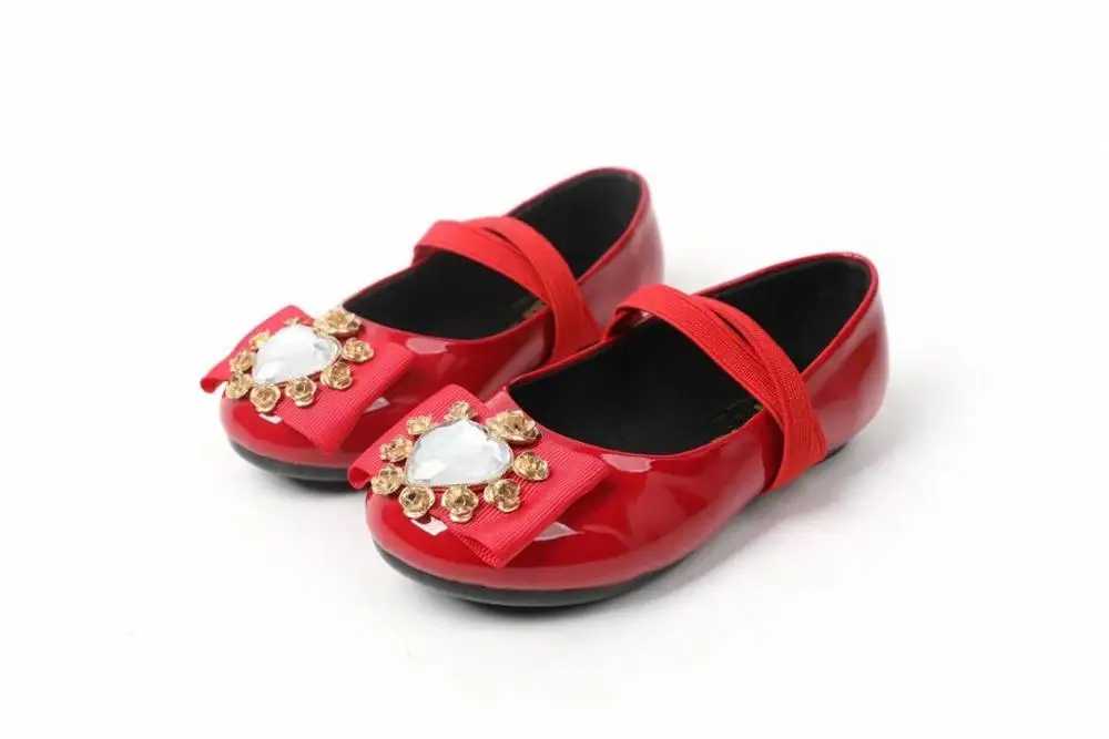 

2020 Instock Flats Princess Shoes Baby Dance Shoes Kids Sandals Children Wedding Shoes 26-35