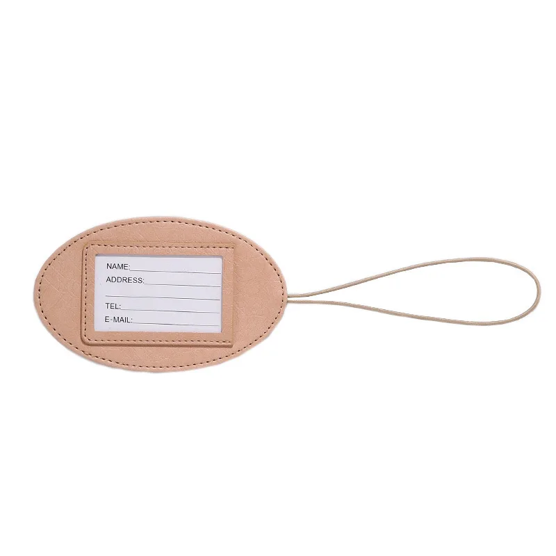 Овальная ярлык для багажа бирка с номером классификации аксессуары путешествий |