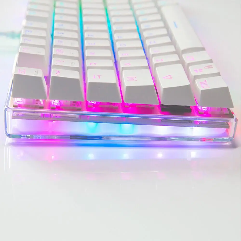 Игровая клавиатура Motospeed механическая 87 клавиш подсветка RGB голубой/красный