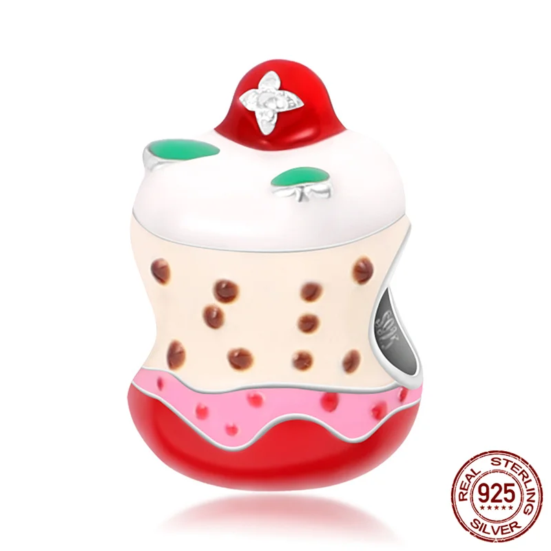 

100% реальные 925 стерлингового серебра бутылку младенца торт подходят оригинальный 3 мм браслет на зестежке с делая Модный чехол типа «сделай ...