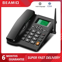 Beamio Multi Language Wireless Telephone With Dual GSM SIM Card Radio Cordless Phone LCD Screen For Home Office Desktop