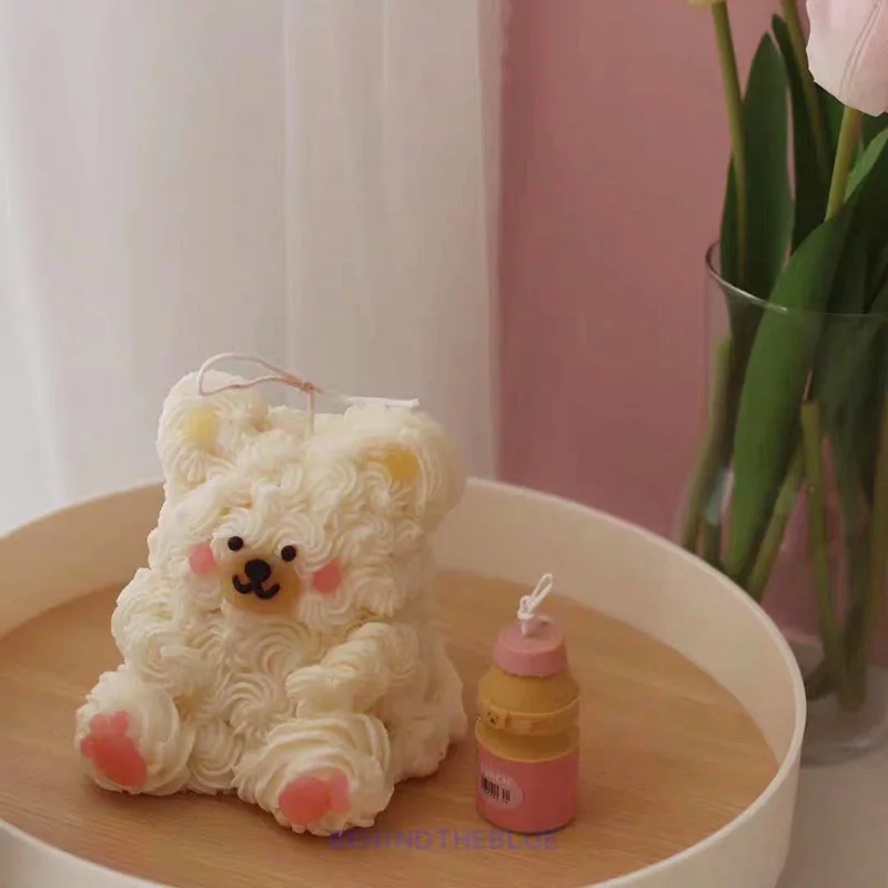 

Probiotics Beverage Fragrance Candle Mold DIY Japanese Candle Silicone Mold Cute Decorative Candle Wax Mold