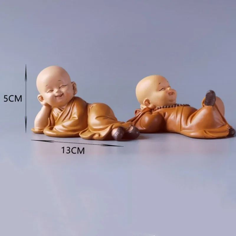 Буддийские маленькие статуи монахов статуэтка скульптура автомобиль ручной