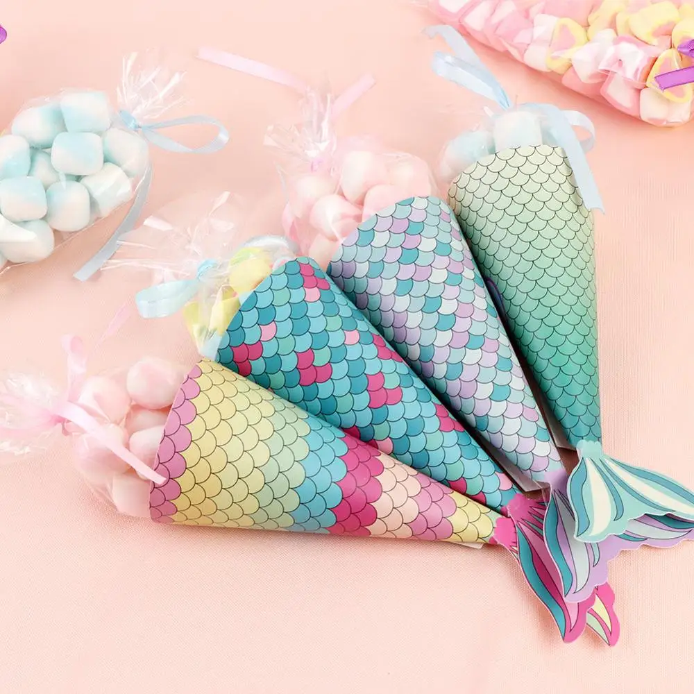 OurWarm русалка вечерние украшения милый маленький Русалка коробка для конфет с