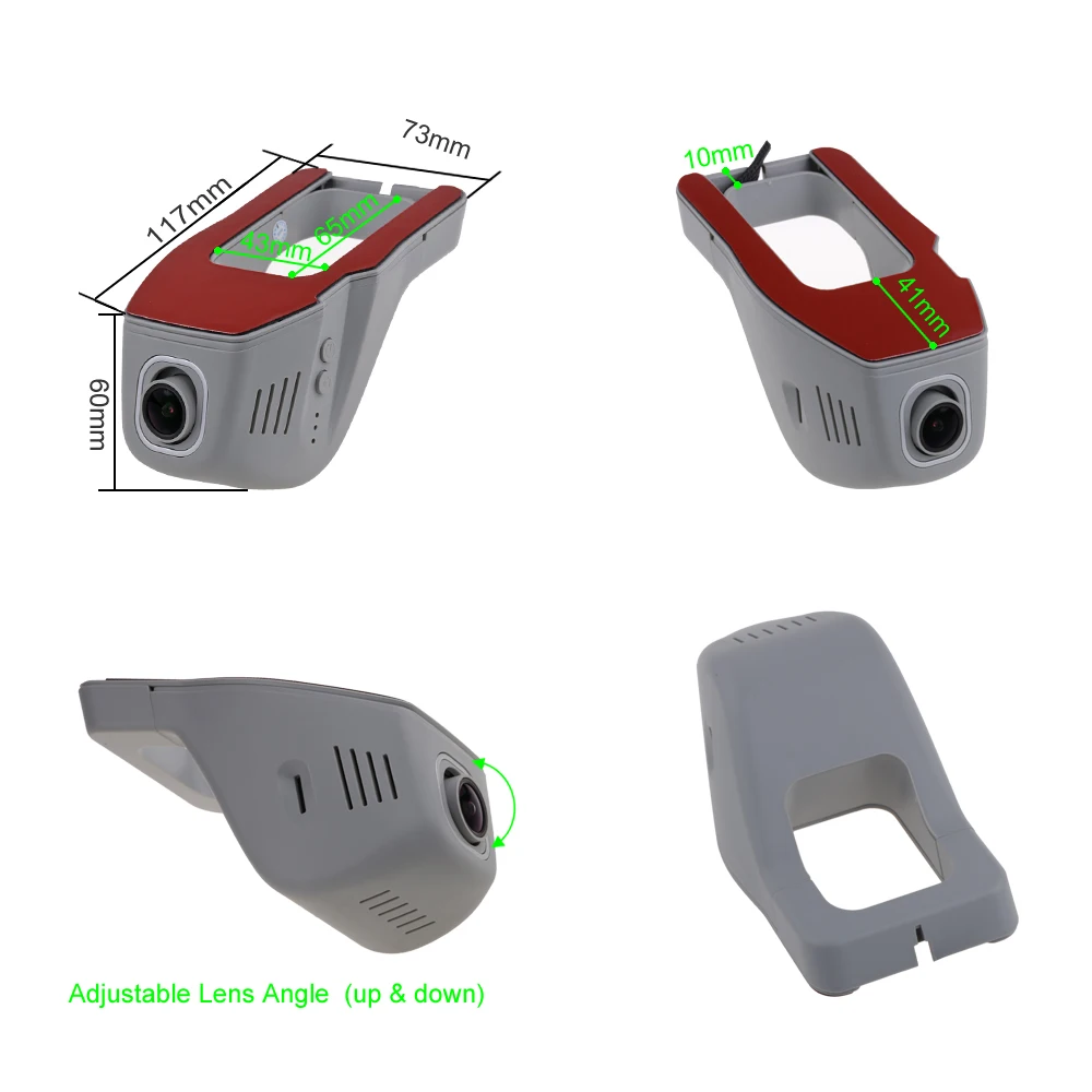 SINOSMART Novatek 96658 Универсальный Wifi DVR для Volkswagen/Honda/Mazda/Mitsubishi/Opel/hyundai/Kia приложение управления SONY IMX323