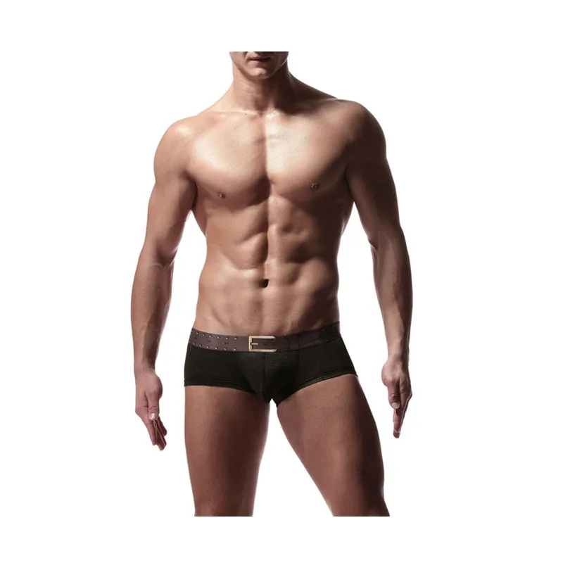 8PCS Men Boxers Cotton Underwear Male Sexy Low Waist Underpants Men's Cotton Boxer Shorts Tight Boxer Shorts Underwear Trunks