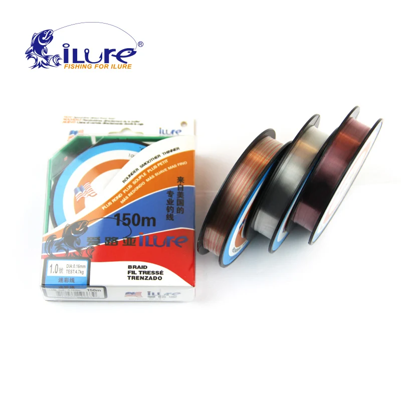 Плавающая углеродная леска для ловли карпа 150 м красочная зимняя супергладкая