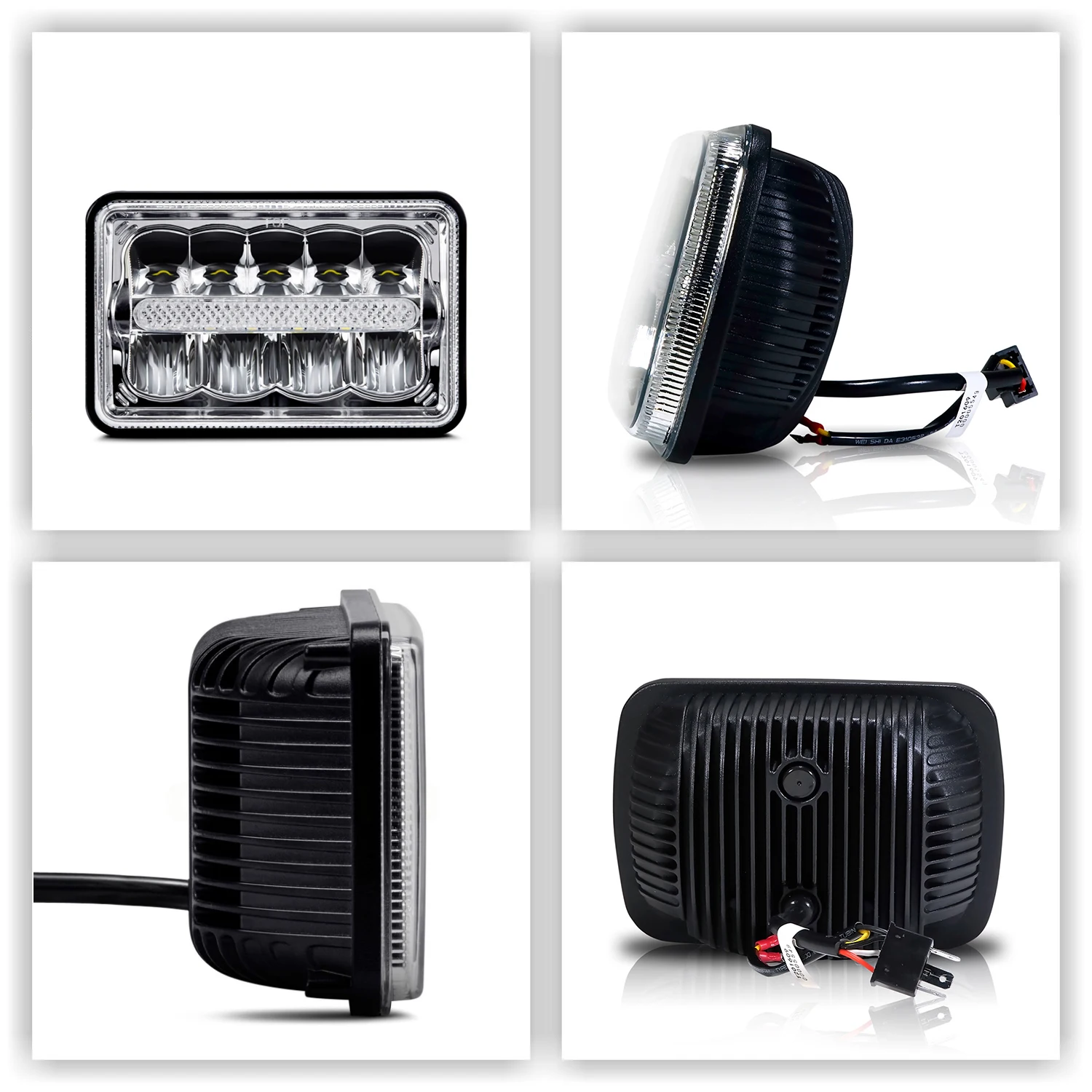 

DOT Approval 4x6 inch Led Headlight 45w Square Sealed Beam Led Headlamp for Truck Car