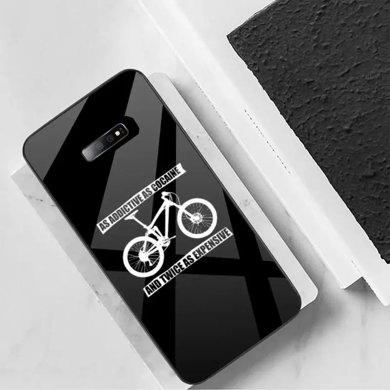 

Mountain bike Bicycle sports funda cover coque Phone Case Tempered glass For Samsung S6 S7 edge S8 S9 S10 e plus note8 9 10 pro