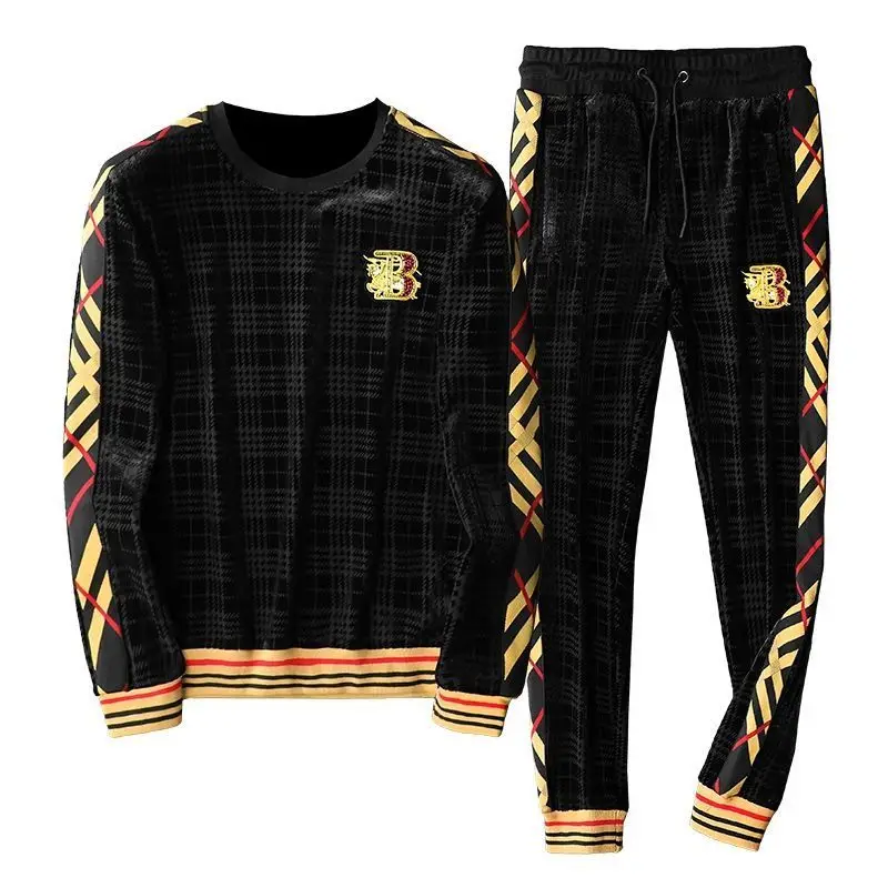 

Men's leisure suit spring and autumn 2020 new sportswear youth slim and handsome two piece set