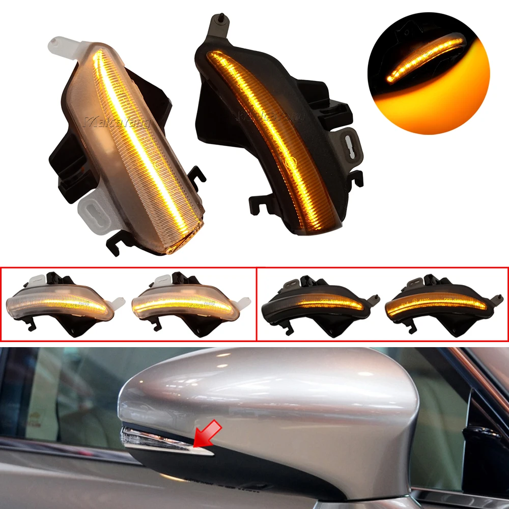 

For Lexus IS250 IS300 IS350 IS200T LS460 LS460L LS600H CT200H 2PCS Led Dynamic Side Mirror Blinker Lights Turn Signal