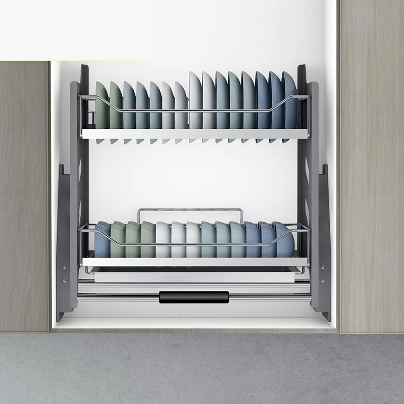 cupboard drainer mutfak dish rack cestas para organizar stainless steel hanging organizer cocina kitchen cabinet storage basket free global shipping