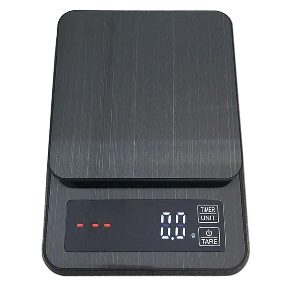 

Digital Coffee Electronic Food Scale 3kg/0.1g 10kg/1g 5kg/0.1g Stainless Steel Timer Coffee Scale without Battery