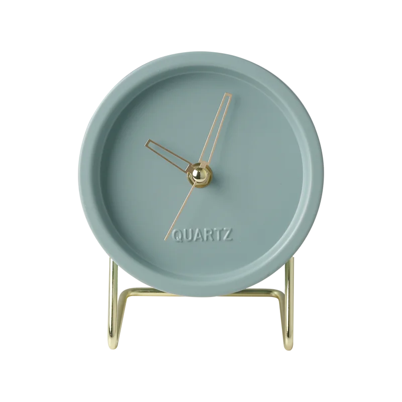 Скандинавские Роскошные Настольные часы Металлические креативные настольные