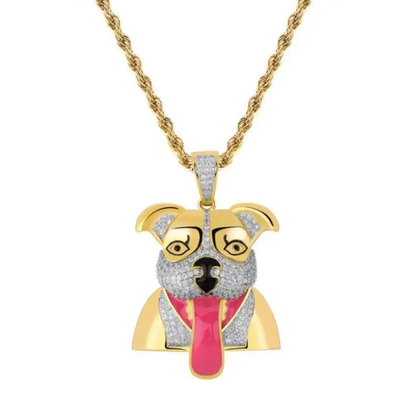 

New Cartoon Funny Dog Pendant Hip Hop Fashion Trend Unisex Jewelry