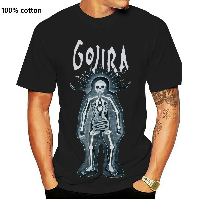 

Новая футболка GOJIRA Band, летняя хлопковая футболка с коротким рукавом, топ для мужчин, хипстерские повседневные крутые топы с круглым вырезом,...