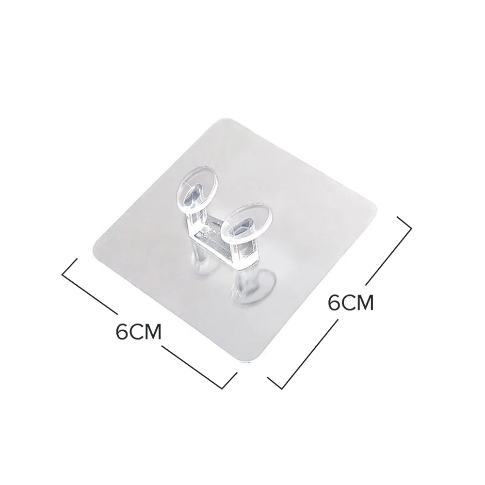 

5pcs Strong Adhesive Hook Power Plug Socket Hanger Holder Wall Mounted Self Sticky Hooks Multi-Function Wall Storage Hooks