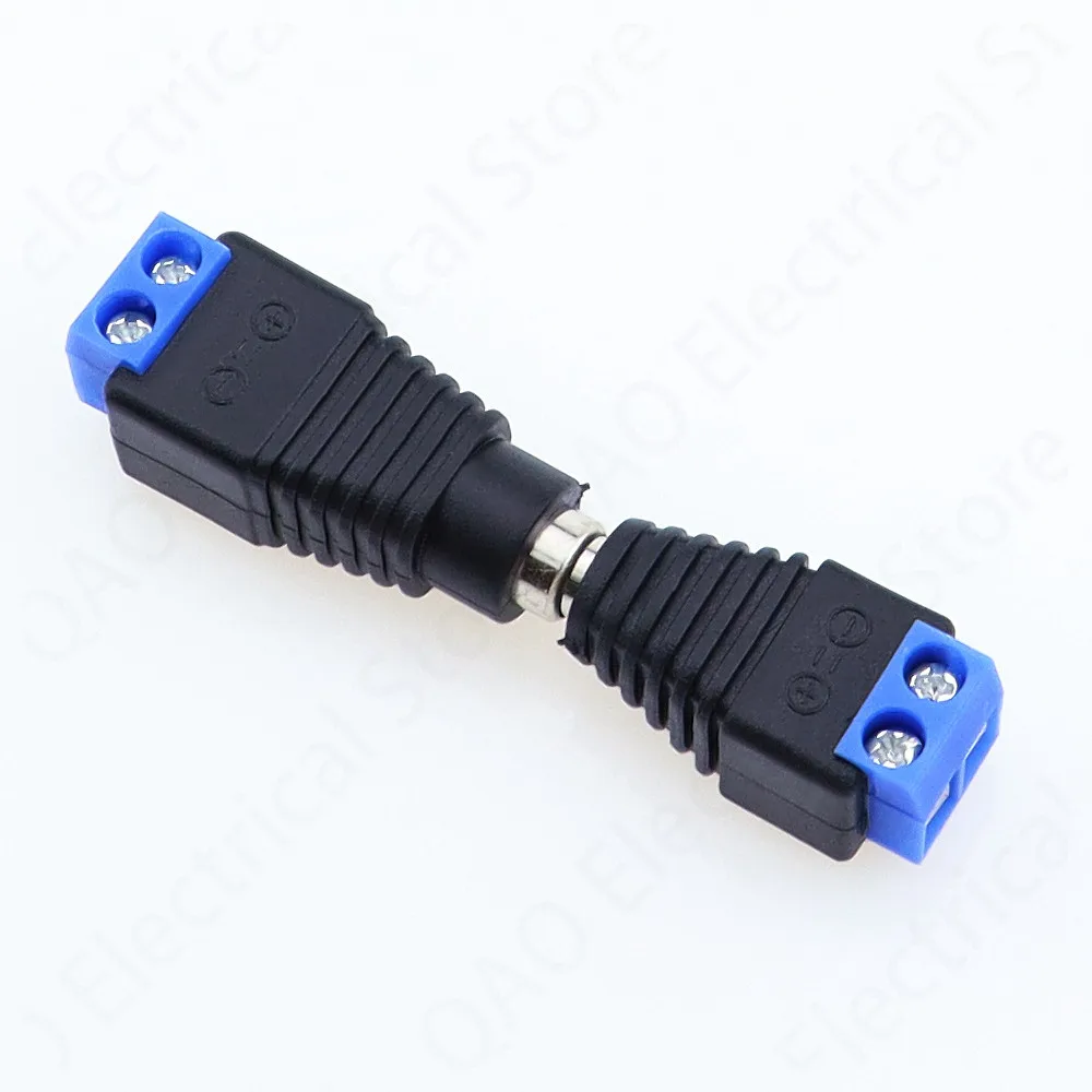 10 штук в наборе 5 комплектов синий мужской + женский 12V 2 1x5 MM DC Мощность разъем
