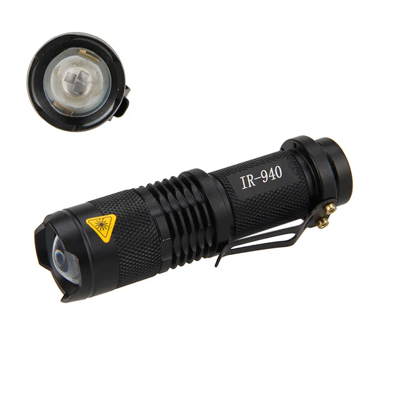Открытый Портативный 940nm ИК-лампа 5 Вт Zoom инфракрасный свет для радиатора фонарик охотничий фонарь лампа Ночное видение подсветка для оружия