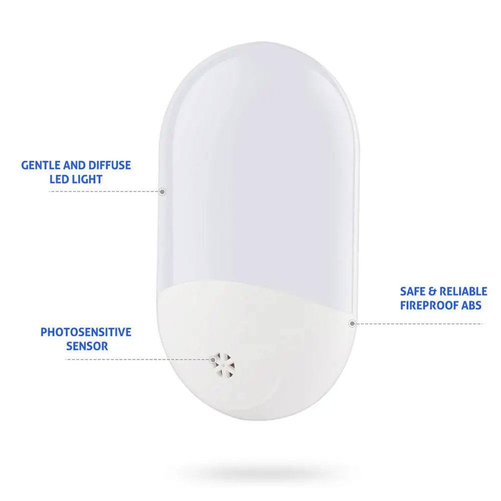 

Bedside Led Night Light Smart Home Sensor Lamp Eye Protection Light Light Sensitive Corridor Aisle Light